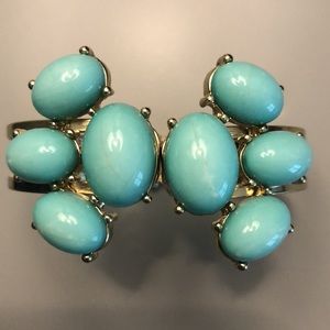 Limited light turquoise and gold bracelet